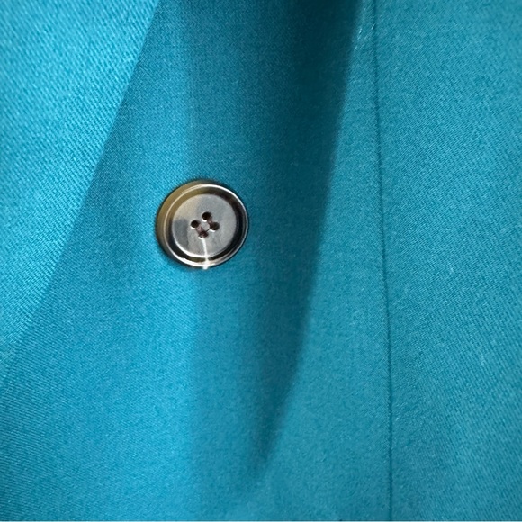 Talbots City Twill Open Front Blazer in Dark Teal. Size 10P Work Career Casual - Picture 5 of 15